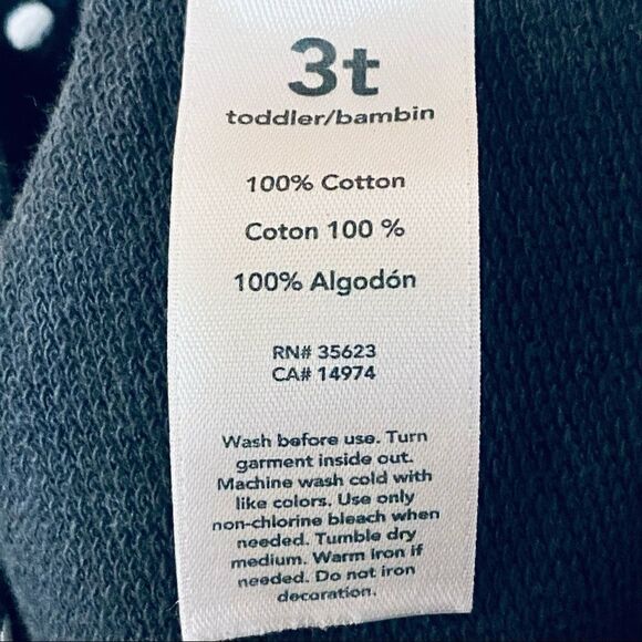 NWOT Carter's grey long sleeve dot sweatshirt 3T - Picture 6 of 6